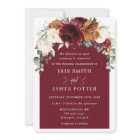 Russe Bourgogne Orange Mariage d'arc floral d'ivoi