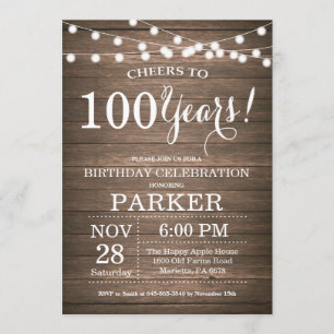 Invitation russe du 100e anniversaire Bois