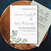 Russe Eucalyptus Sage Vert Tout en un Mariage