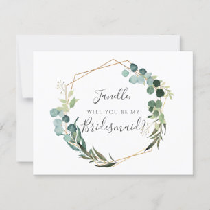 Invitation Russe Eucalyptus Soyez ma DO-IT-YOURSELF femme de 