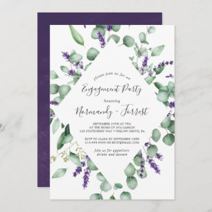 Invitation Russe Lavande et Eucalyptus