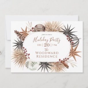 Invitation Russe Moderne Aquarelle Noël Fête de Noël