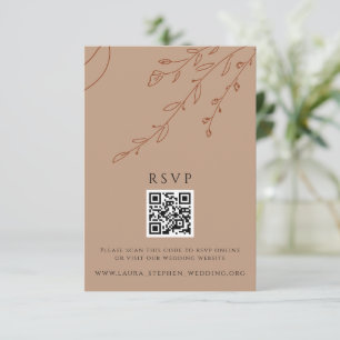 Invitation Rust RSVP Online QR Code Mariage site Web