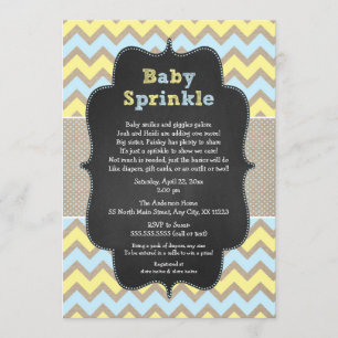 Invitation Rustic Baby Sprinkle / baby shower neut