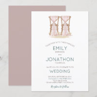 Rustic Boho Happy Couple Organza Chaises Mariage