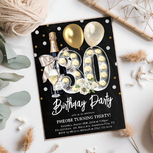 Invitation Rustic Chic 30e anniversaire