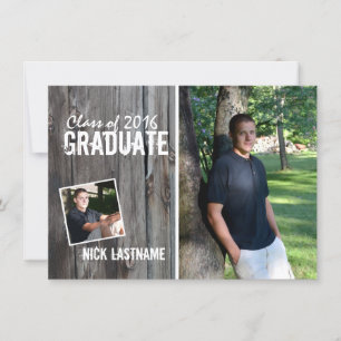 Invitation Rustic Country Grange Graduation