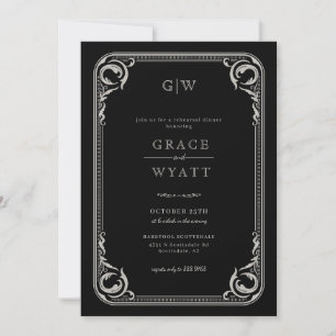 Invitation Rustic Country Western Rehearer Dîner
