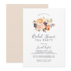 Rustic Earth Florals Fête des mariées Tea Party