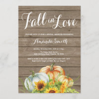 Invitation Rustic Fall Bridal Shower
