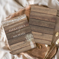 Rustic Farmhouse Baby's Breath Jar Mariage