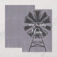 Rustic Farmhouse Windmill 50e anniversaire