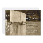 Rustic Fence Post Célébration de la vie Memorial