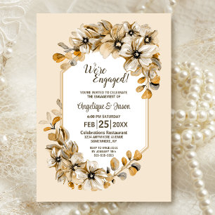 Invitation Rustic Floral Engagement Party