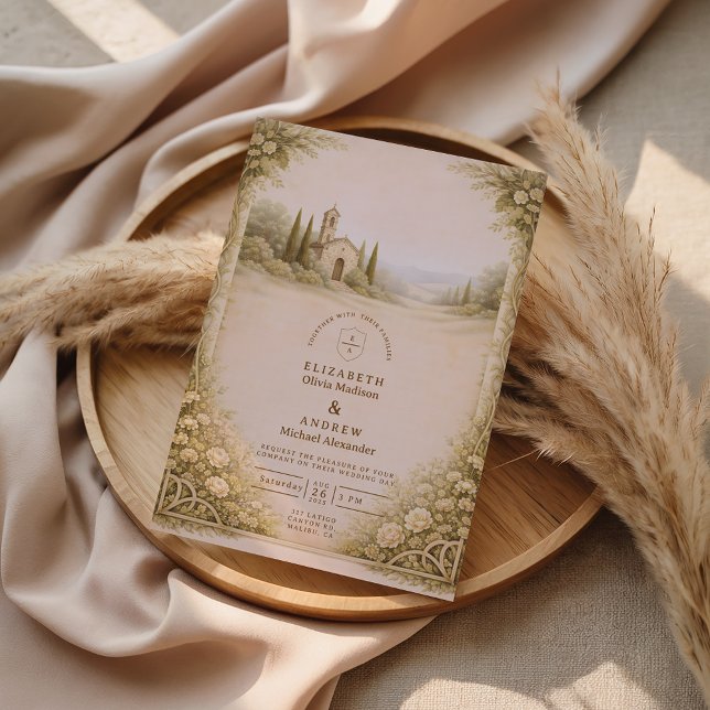 Invitation Rustic Garden Chapel Countryside Wedding (Créateur téléchargé)