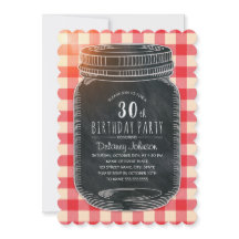 Rustic Mason Jar Pique-nique 30e fête d'anniversai