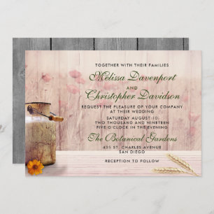 Invitation Rustic Milk