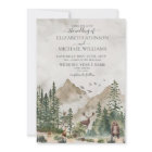 Rustic Mountain Woodland Forest Animaux Mariage