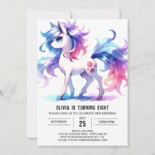 Invitation Rustic Online Horse Anniversaire