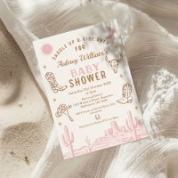 Rustic Rose Desert Girls Baby shower de fille