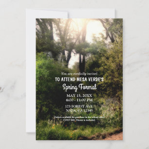 Invitation Rustic Trail Floral Enchanted Forest Spring Formel