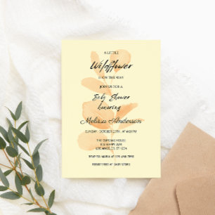 Invitation Rustic Un Baby shower De Petite Fille Fleur sauvag