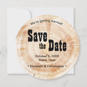 Invitation Rustic Western Ranch mariage de grains de bois
