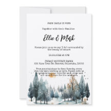 Rustic Winter Forest Mountain OutdoorsMariage