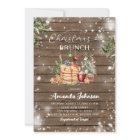 Rustic Wood Pancake Fête de Noël Brunch