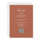 Rustique Automne automne Floral QR Code Mariage