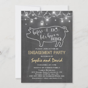 Invitation Rustique Avant Que Je Ne Fasse Partie De L'Engagem
