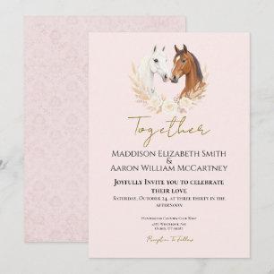 Invitation Rustique Boho Mariage campagnard