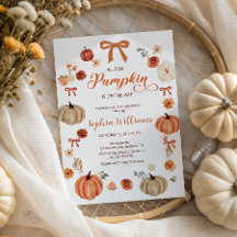 Rustique Citrouilles d'automne et Baby shower de v