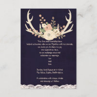 Invitation rustique d'andouillers