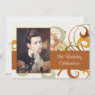 Invitation rustique de photo de remous