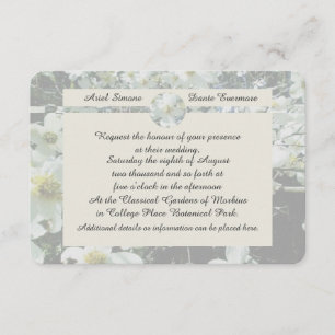 Invitation Rustique Dogwood Blossom Mariage Pastel Color Suit