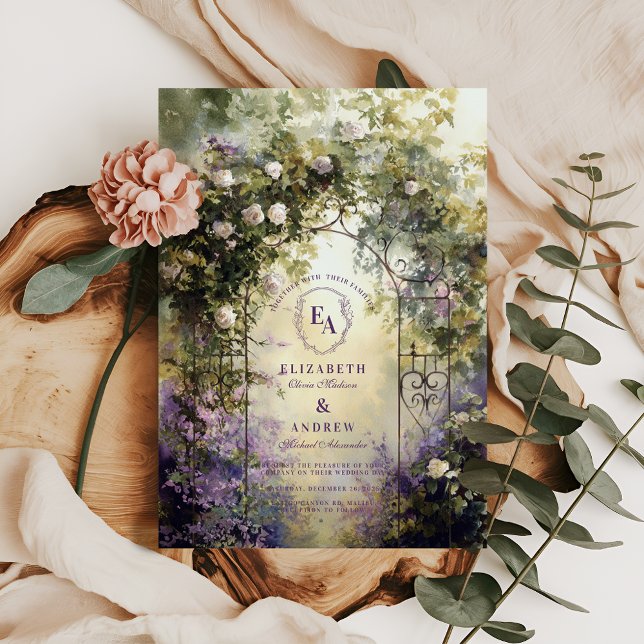 Invitation Rustique Ivy Arch Jardin extérieur Mariage (Créateur téléchargé)