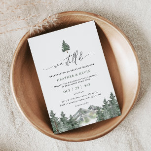Invitation Rustique Nous Faisons Toujours Mountain Vow Renouv