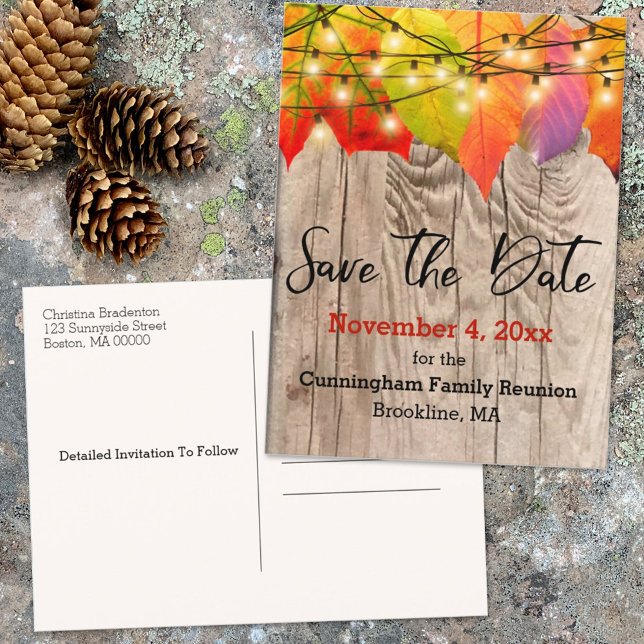Invitation Rustique pour une Réunion de Famille -  (Créateur téléchargé)