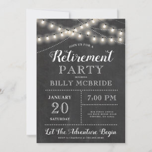 Invitation Rustique Retraite Party