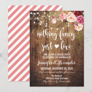 Invitation Rustique Rien De Fancy Juste Amour