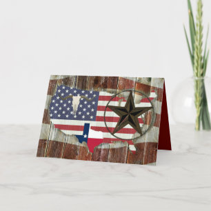 Invitation Rustique Texas Lone Star Texas Long Horn