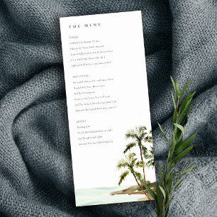 Invitation Rustique Tropical Palm Trees Beach Sand Mariage Me