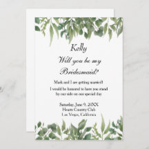 Rustique Vert Feuille Verdure Foliage Bridesmaid
