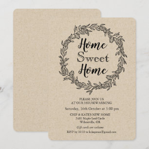 Invitation Rustique Wreath Houseéching
