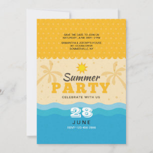 Invitation Sable et Surf