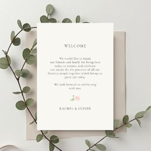 Invitation Sac de bienvenue de mariage Calendrier de l'itin