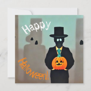 Invitation Sachets de papier monstre Halloween élégant avec