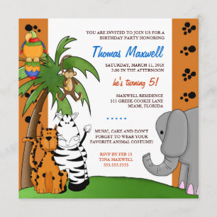 Invitation Safari doux de LGC  