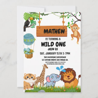 Invitation Safari Fou Premier